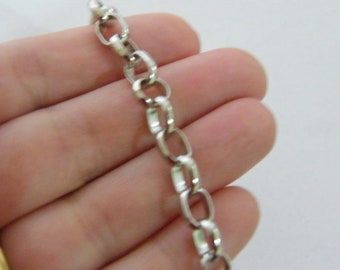 BULK 12 Bracelets 20cm silver tone FS247