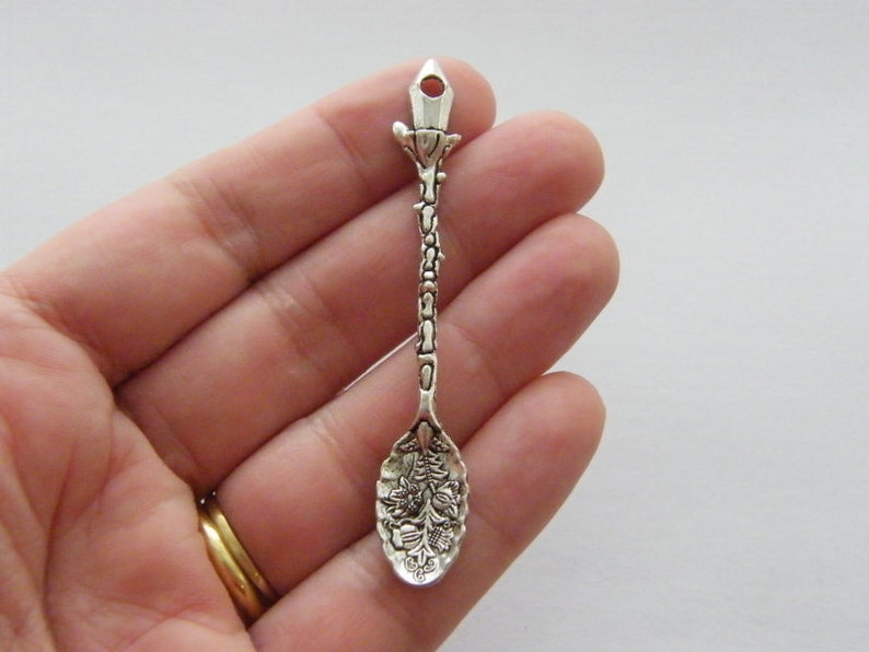 BULK 10 Spoon Pendants Antique Silver Tone FD192 SALE 50 Etsy