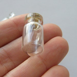 BULK 30 Mini glass bottles with corks GB13 image 5