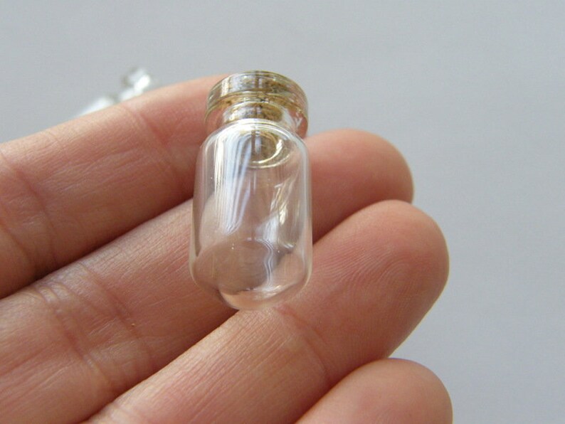 BULK 30 Mini glass bottles with corks GB13 image 5