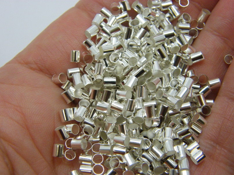 500 PACK OF 3x3mm Brass Crimp Beads, Gunmetal Crimps, 2.5mm Hole, Jewelry  Making Crimp Tubes, Jewelry Supplies, Basic Crimp Findings 