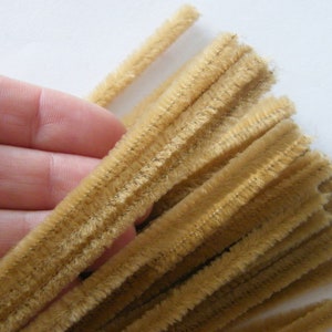 Pipe Cleaner Stems: Tinsel Gold (100) [MA300108] 