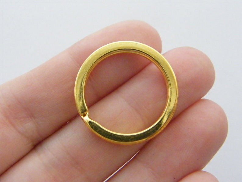 BULK 20 Key Rings 25 X 2.3mm Gold Plated FS384 Etsy