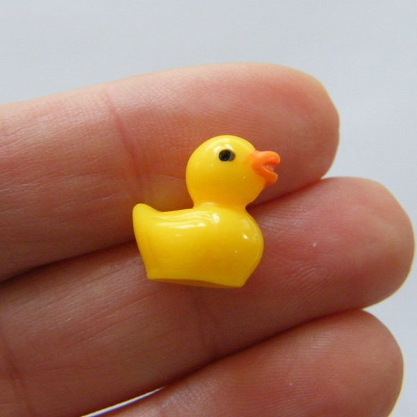 BULK 50 Embellissement de canard en caoutchouc cabochons résine P43