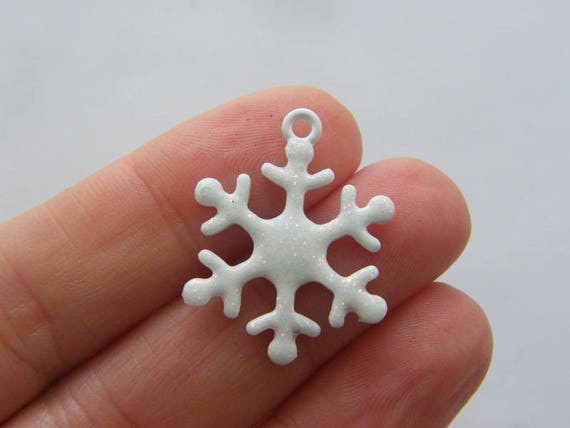 Bulk 120 Snowflake Charm Pendant Collection Antique Silver Bronze Drop Handmade Jewelry Finding