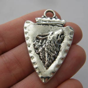 Silver Wolf Charm - Sterling Wildlife Gifts
