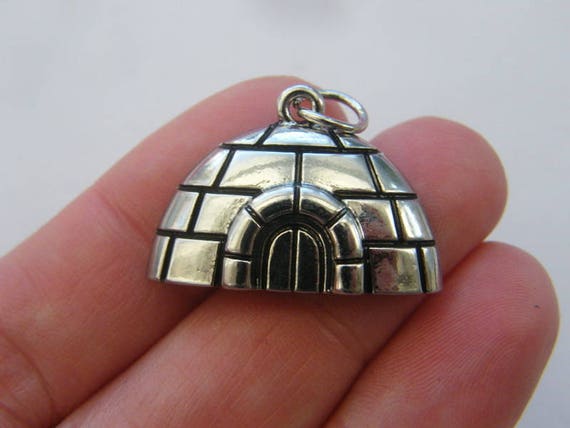 10 Bullet charms antique silver tone G50