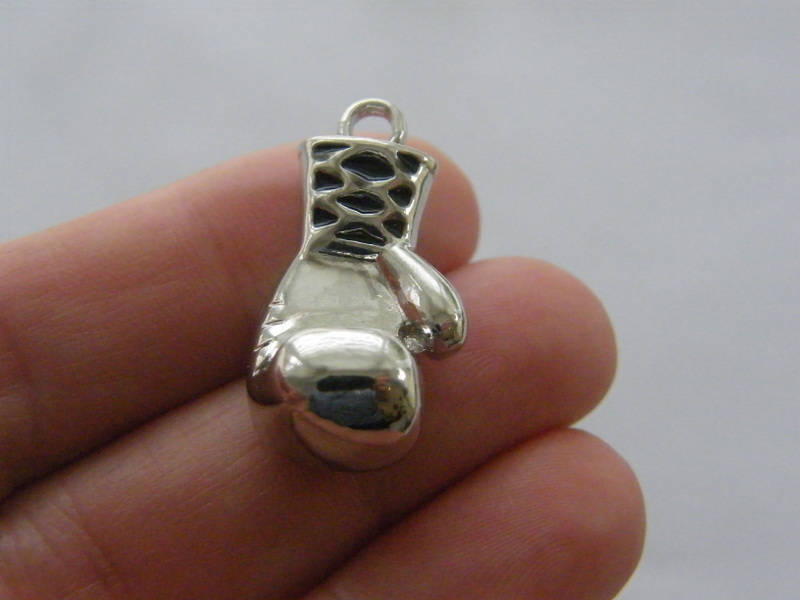 BULK 5 Boxing Glove Charms Antique Silver Tone SP227 Etsy