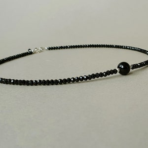 Black Tourmaline Necklace: Sterling Silver Protection Jewelry