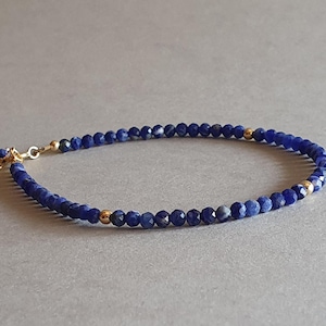 Sodalite bracelet, stacking gemstone bracelet, sodalite jewelry, gift for women, healing crystal jewelry