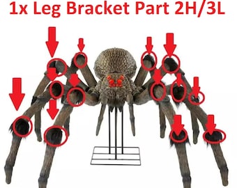 Colossal Spider Leg Bracket, Heavy Duty Halloween Prop Replacement (Part 2H/3L)