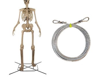 Ersatz-Kopfhalterung Für 3,6 M Großes Halloween-Skelett | Inkl. Hals, Männliche & Weibliche Seiten | Mit 25 Schrauben & Sechskantschlüssel | Passend Für Home Depot Skelett (Skelly)