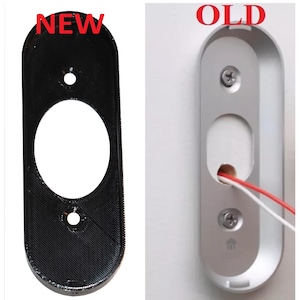 WIRED Google Nest Hello smart WIFI video Doorbell Bracket mounting clip on plate