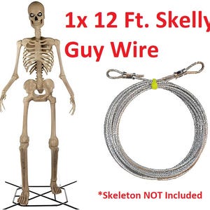 Coated 920 lb Extra Heavy Duty 12 Foot Skeleton Upgraded Guy Wire Cable Replacement Thicker Home Depot