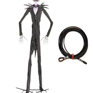 Black 920 lb Extra Heavy Duty 13-Foot Jack Skellington Upgraded Guy Wire Replacement Thicker Coated Safety Cable Home Depot Home Accents