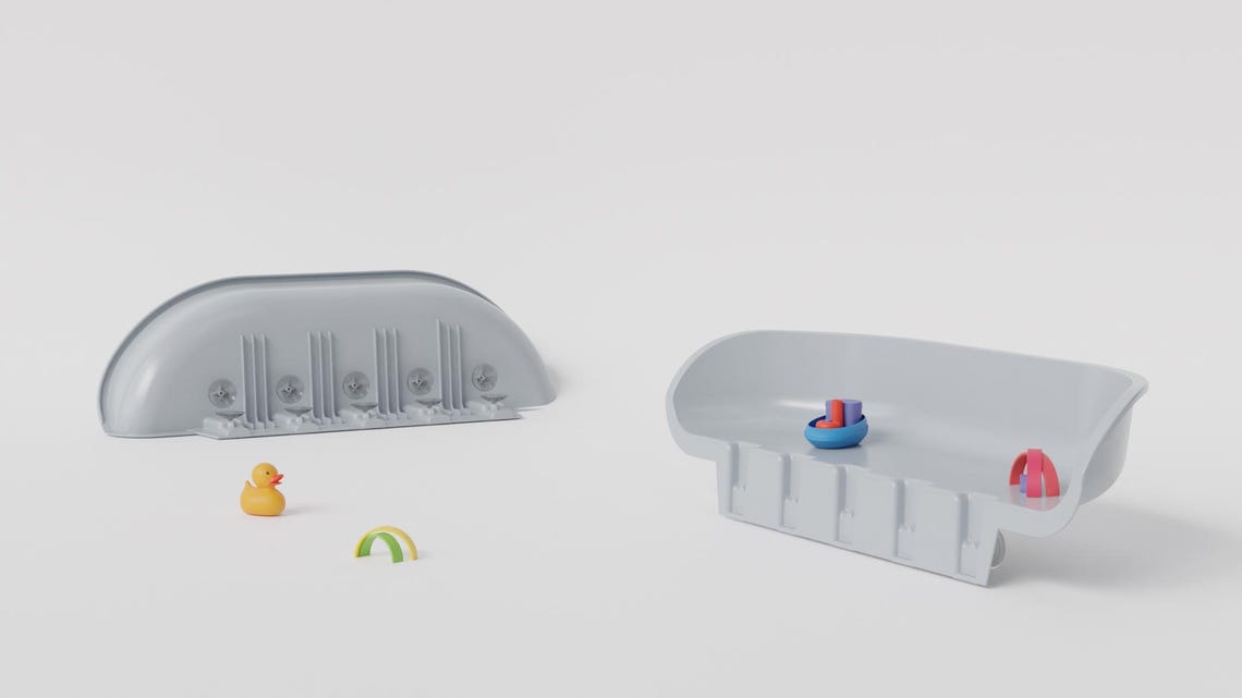 Badewannen Spritzschutz Mit Saugnäpfen - Silikon, Baby Badewanne Organizer