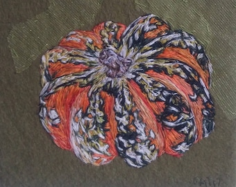 Gourd/Pumpkin textile artwork