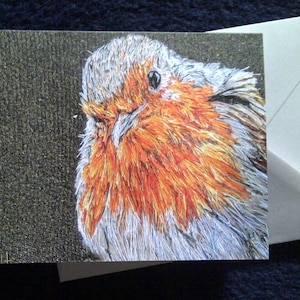 Robin design blank greeting card