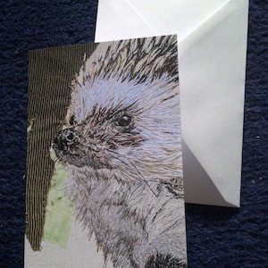 Hedgehog design blank greeting card