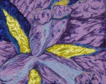 Iris textile art