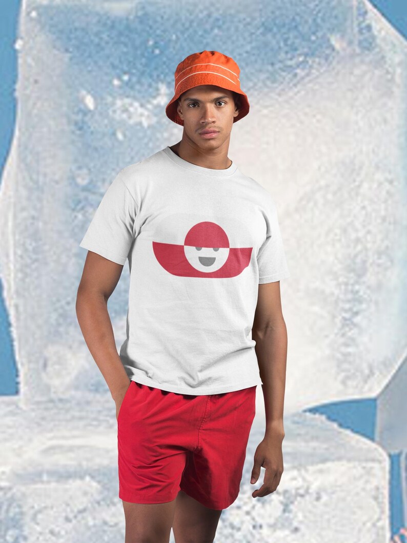 Greenland T-Shirt | Minimalist Nordic Graphic Tee | Arctic Statement Shirt | Unisex Greenland Gift image 3