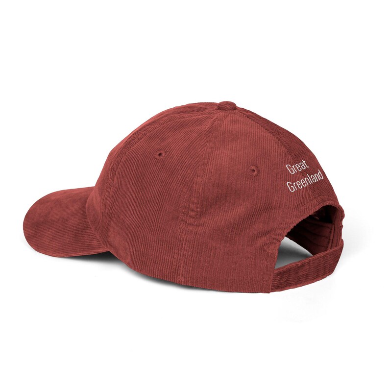 Great Greenland Cap | Nordic Statement Hat | Minimalist Arctic Dad Hat | Greenland Flag Cool Cap | Unisex Streetwear Gift image 3