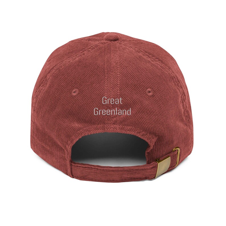 Great Greenland Cap | Nordic Statement Hat | Minimalist Arctic Dad Hat | Greenland Flag Cool Cap | Unisex Streetwear Gift image 2