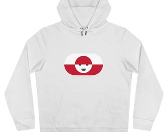 Greenland Hoodie | Minimalist Nordic Graphic Hoodie | Arctic Statement Sweatshirt | Unisex Greenland Gift