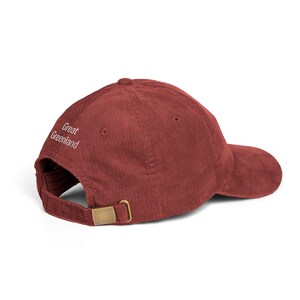 Great Greenland Cap | Nordic Statement Hat | Minimalist Arctic Dad Hat | Greenland Flag Cool Cap | Unisex Streetwear Gift image 4