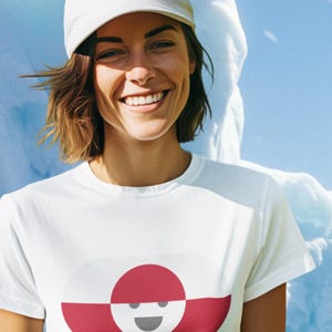 Greenland T-Shirt | Minimalist Nordic Graphic Tee | Arctic Statement Shirt | Unisex Greenland Gift image 2