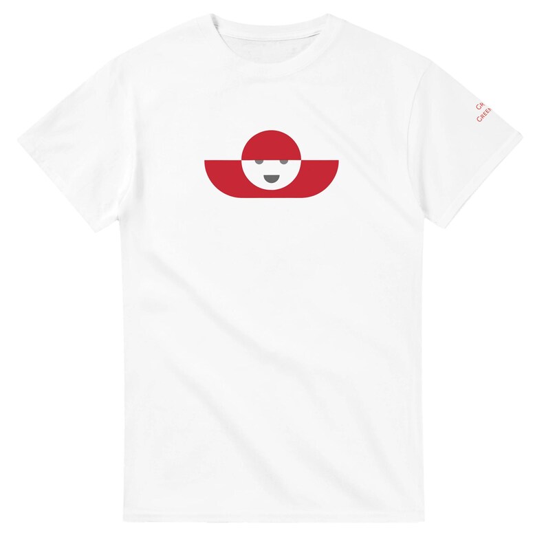 Greenland T-Shirt | Minimalist Nordic Graphic Tee | Arctic Statement Shirt | Unisex Greenland Gift image 1
