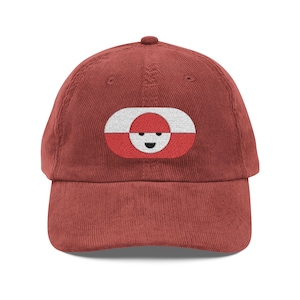 Great Greenland Cap | Nordic Statement Hat | Minimalist Arctic Dad Hat | Greenland Flag Cool Cap | Unisex Streetwear Gift image 1