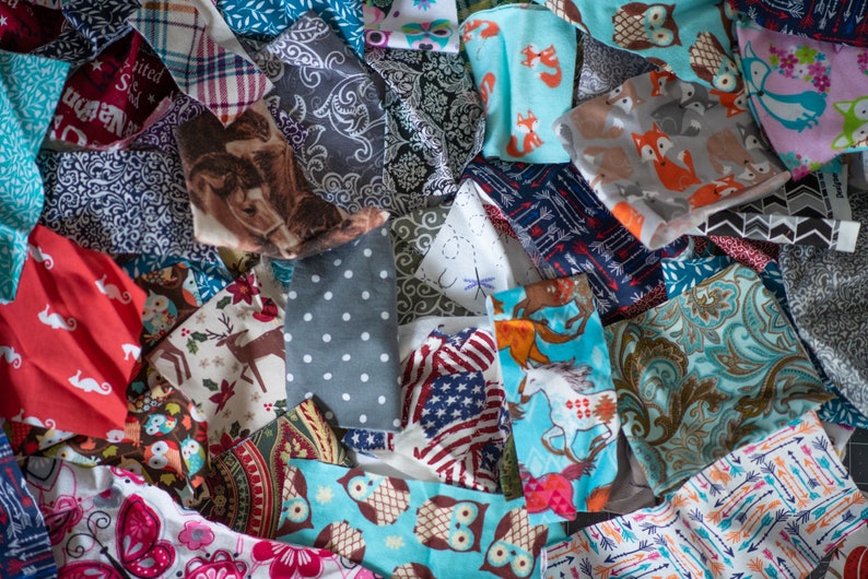 By the Pound Fabric Pieces Scrap Fabric Fabric Remnants Etsy