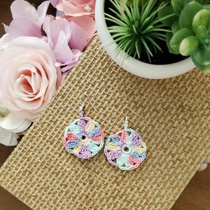 Crocheted Dangle Earrings