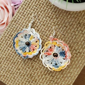 Crocheted Dangle Earrings