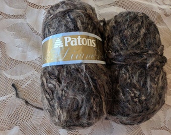 Patons Divine Bulky Weight Wool Blend Vintage Yarn Deep Earth - Brown - Color - Two balls