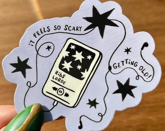 Lorde Indie Pop Music iPod Sticker – Glossy Vinyl Decal for Journal, Laptop