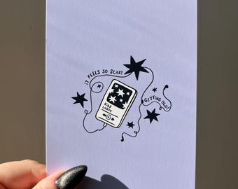 Lorde-Inspired “Ribs” Print – 4x6 Art Print with iPod and Lyrics Illustration