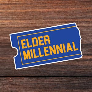 Elder Millennial Aufkleber: Blockbuster 90s Nostalgie Vinyl Aufkleber