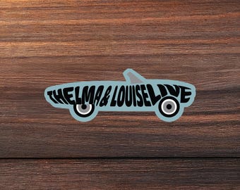 Pegatina de Thelma & Louise Live: Vinilo decorativo de la película de los 90 "Bestie"
