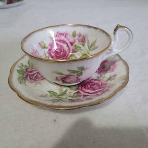 Vintage Royal Standard &quot;Orleans Rose&quot; Teacup and Saucer