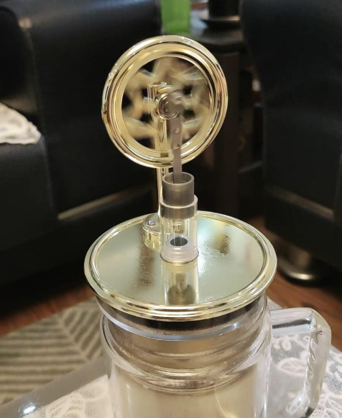 Low-Temperature Differential Stirling Engine Steam Engine, Educational Science Toy STEM Gift, Mechanical Model, Fascinating Desk Decor