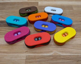 Vibrant spin down life counter - mtg - magic the gathering - dnd - geek gift - gamer - commander - HP tracker - game
