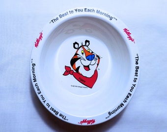 Kellogg's Cereal Bowl~ Tony The Tiger, It's Great! VINTAGE Melamine Cereal Bowl, Minor Scratch