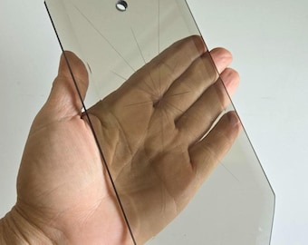 Beveled Smoked Glass Octagon Panel (B) Starburst Pattern-Tinted Glass Replacements