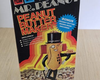 Vintage Mr. Peanut Peanut Butter Maker-In Original Box-1970's Planters Peanuts Gift-Hand Crank Peanut Butter Machine