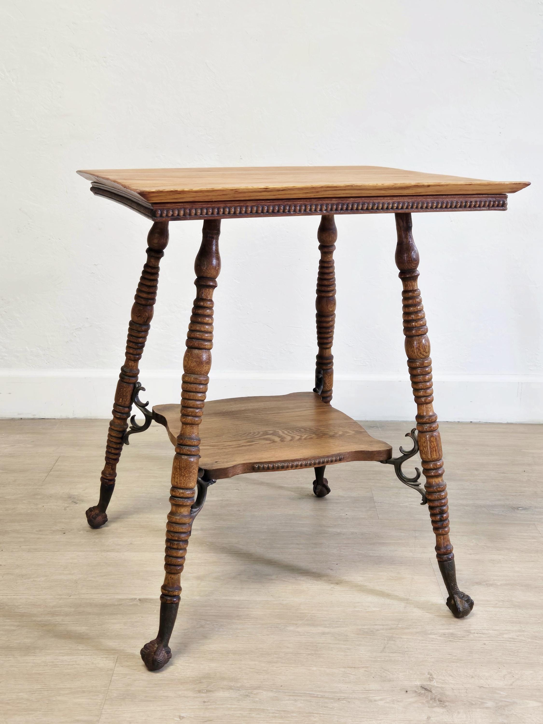 Vintage Bobbin Leg Table - Etsy
