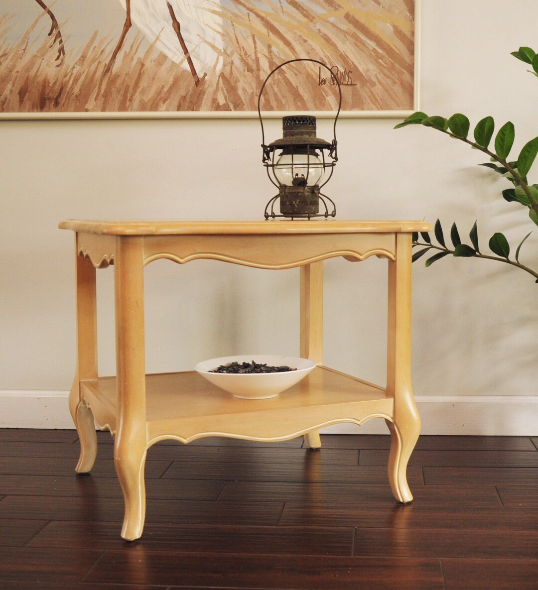 Ethan Allen Bisque Country French End Tablecountry Ethan Etsy