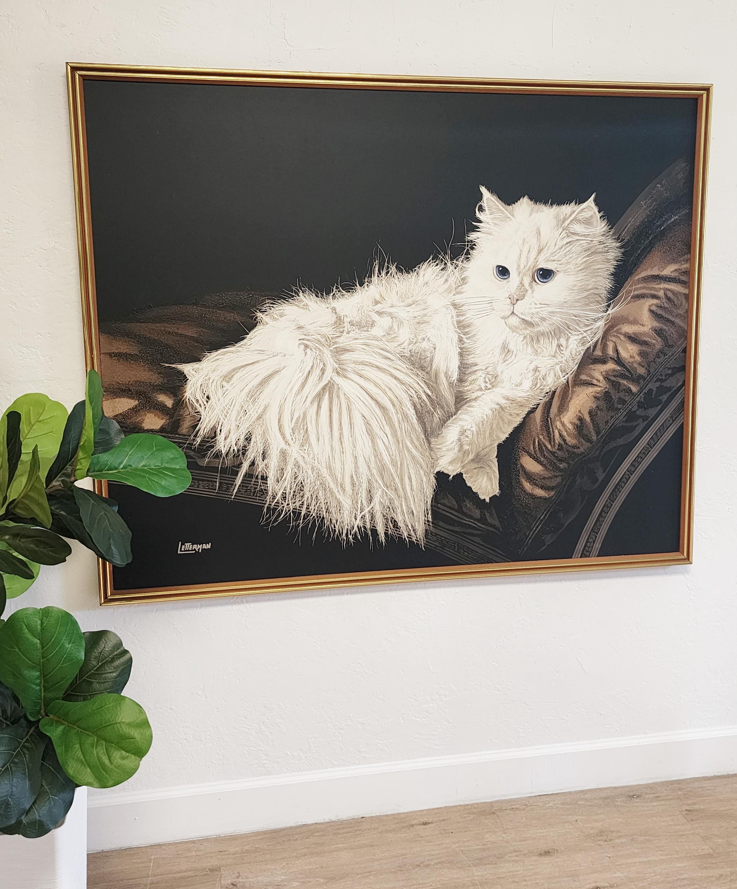Antoinette Letterman Giclee Print the Resting Cat, 60 X 48