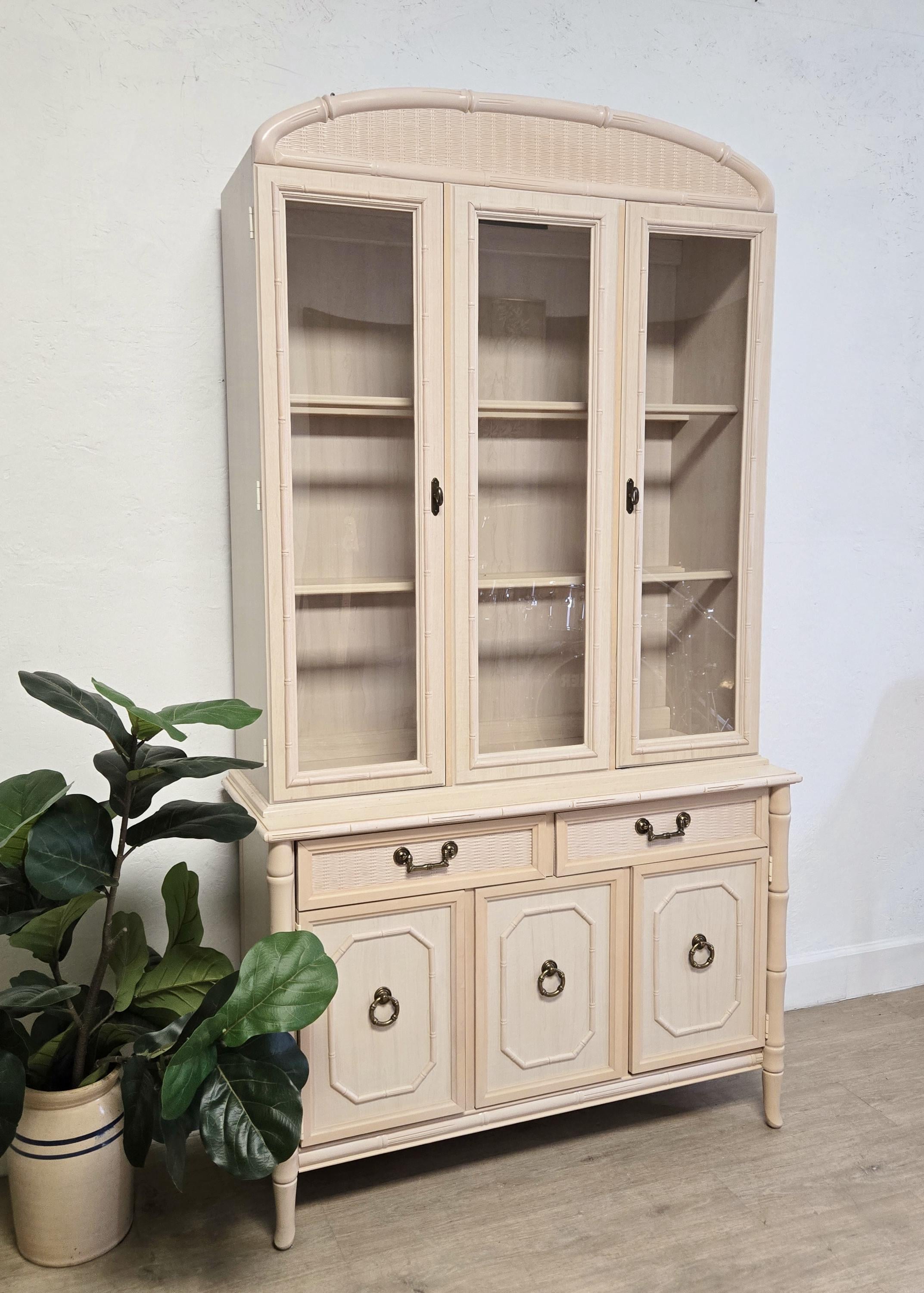 Bamboo China Cabinet - Etsy